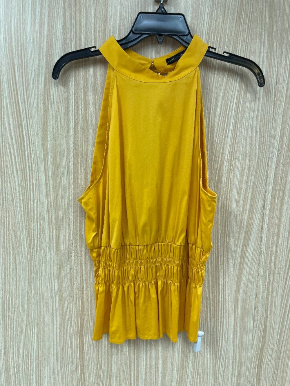 White House Black Market Yellow Top Size 12
